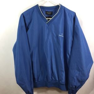Pebble beach crew neck pullover windbreaker size L